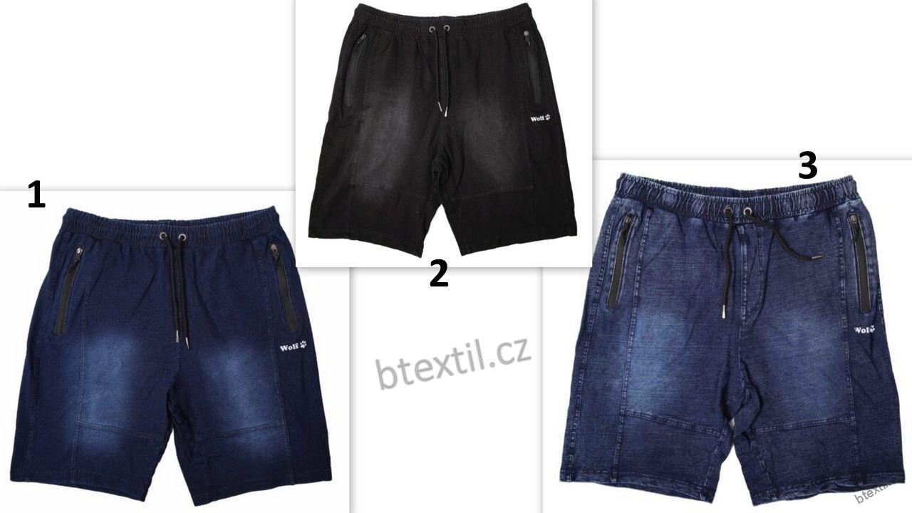Pánské teplákové džínové kraťasy Wolf M-3XL