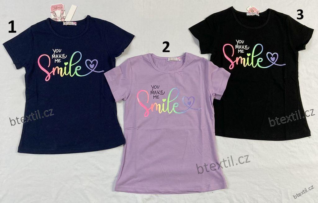 Dívčí tričko Kugo Smile 134-164