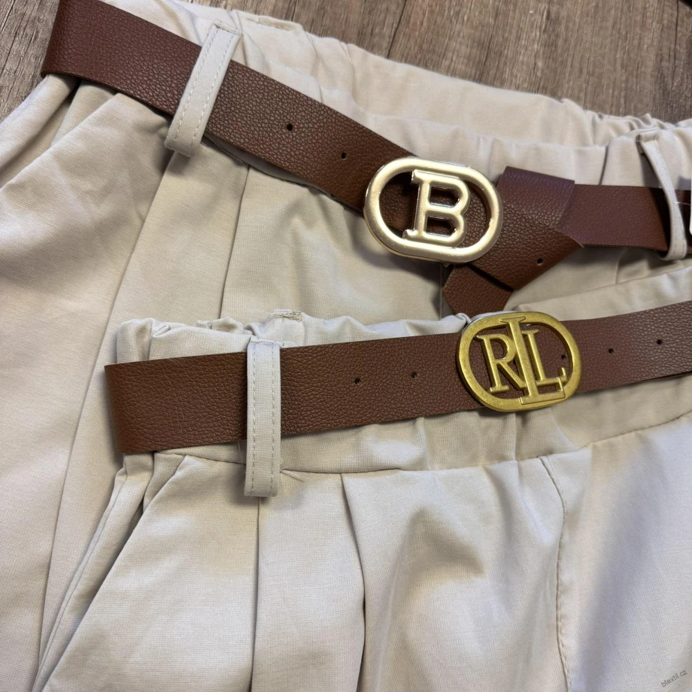 Dámské kalhoty s páskem 