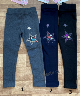 Dívčí oteplené legíny zateplené kalhoty