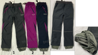 Dívčí softshellové oteplené kalhoty 146 