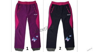 Dívčí softshellové kalhoty Wolf 92-110