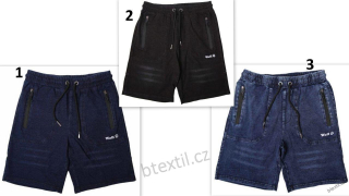 Dětské teplákové - džínové kraťasy 134-164