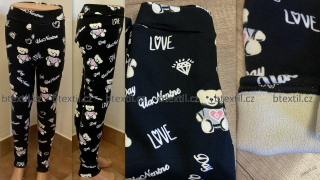 Dívčí zateplené legíny oteplené kalhoty 98-164