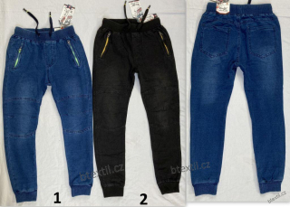 Dětské džínové tepláky riflové kalhoty 116-146