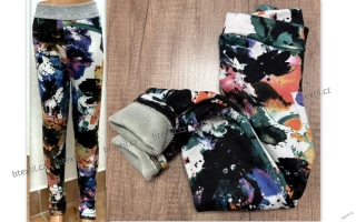 Zateplené legíny oteplené kalhoty 98-164