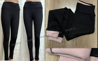 Dámské thermo oteplené legíny černé